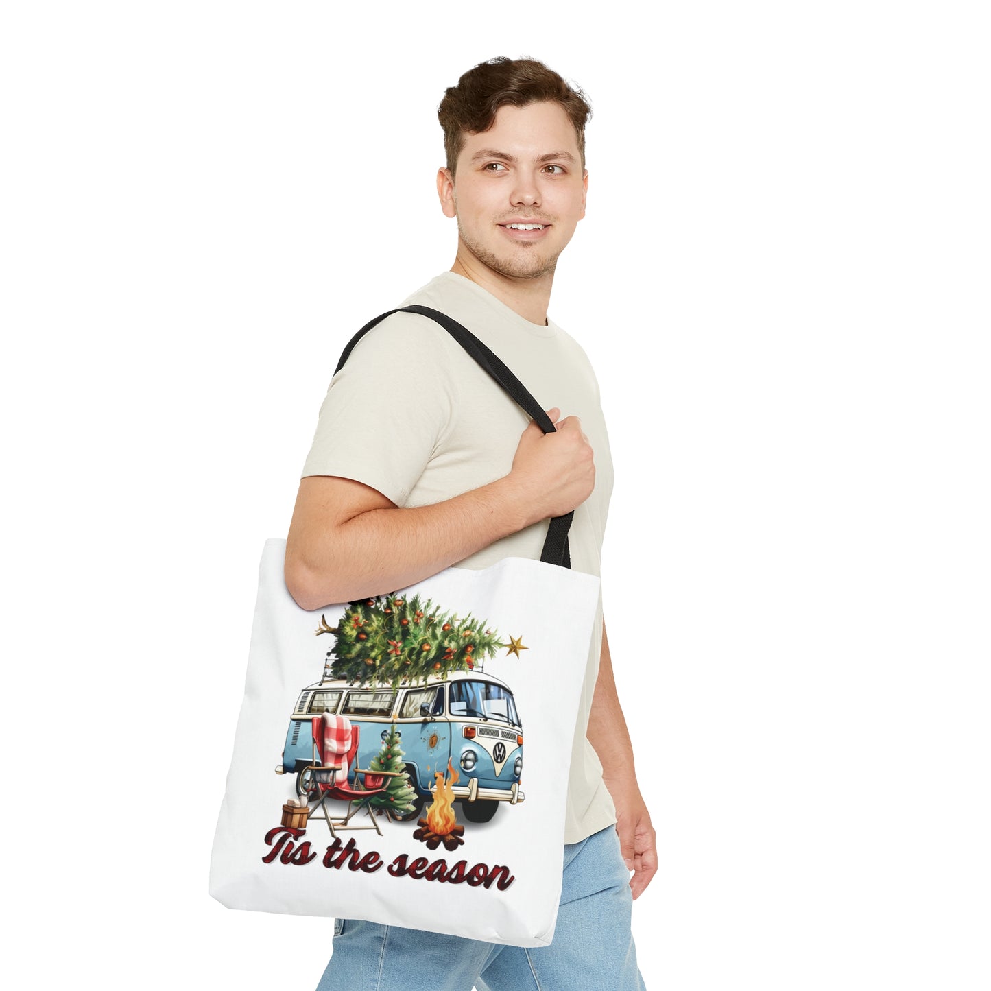 Tote Bag, Christmas, Camper