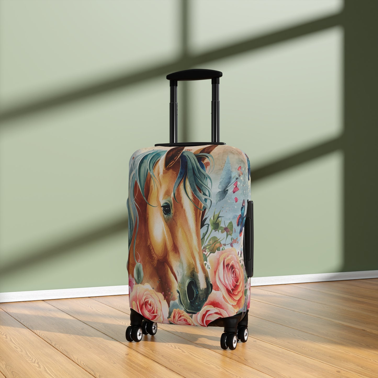 Luggage Cover, Country and Western, Boho Floral Horse, awd-1720