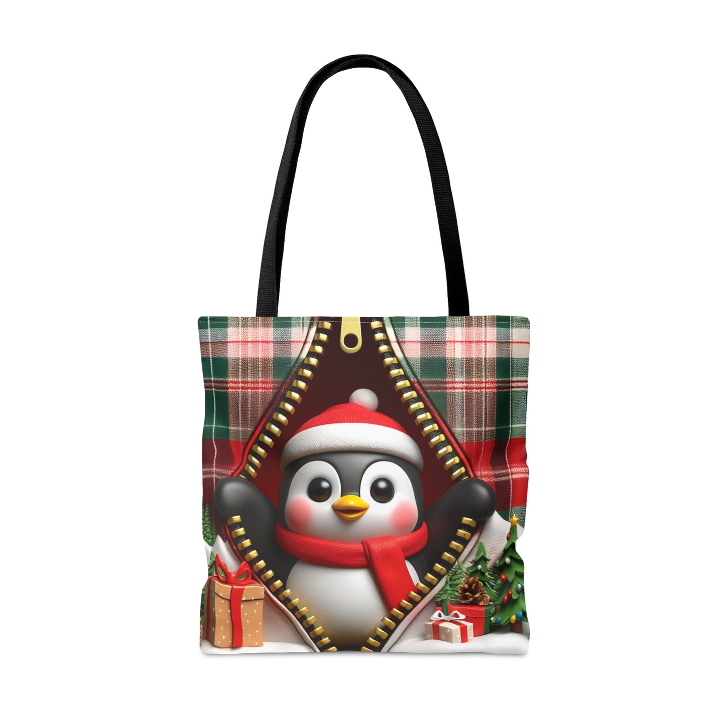 Tote Bag, Christmas, Penguin