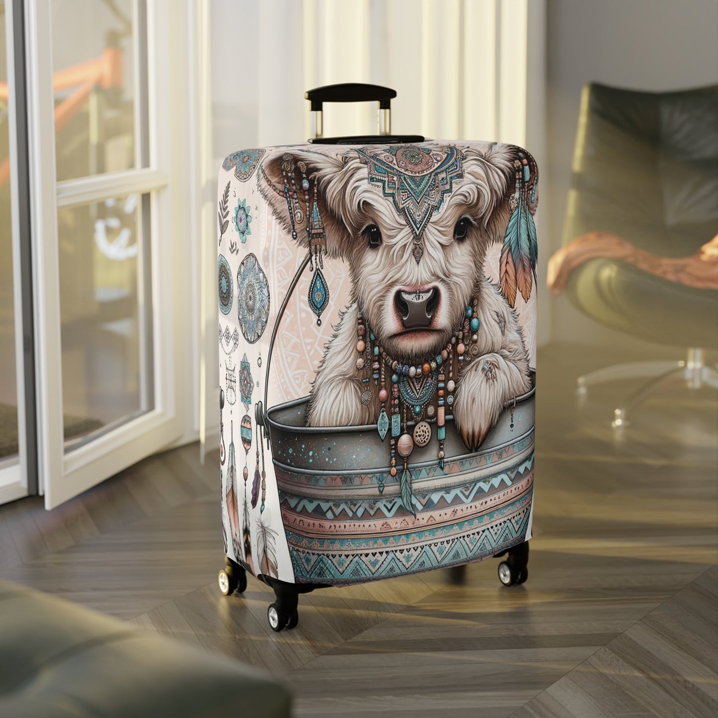 Luggage Cover, Highland Cow, awd-704