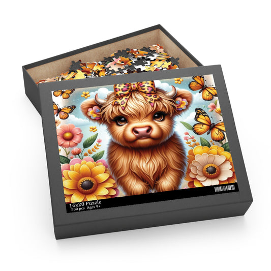 Puzzle,  Highland Cow (120, 252, 500-Piece) awd-658