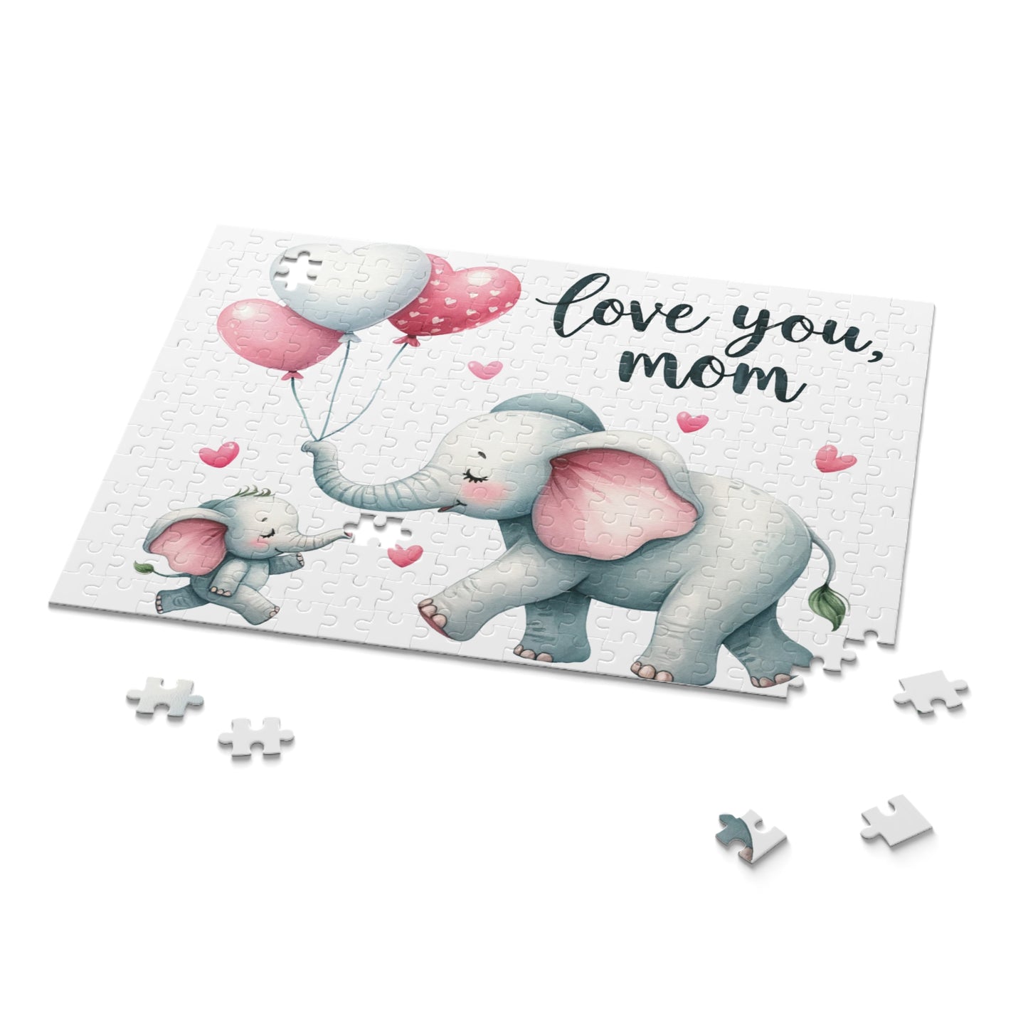 Personalised/Non-Personalised Puzzle, Elephant (120, 252, 500-Piece)