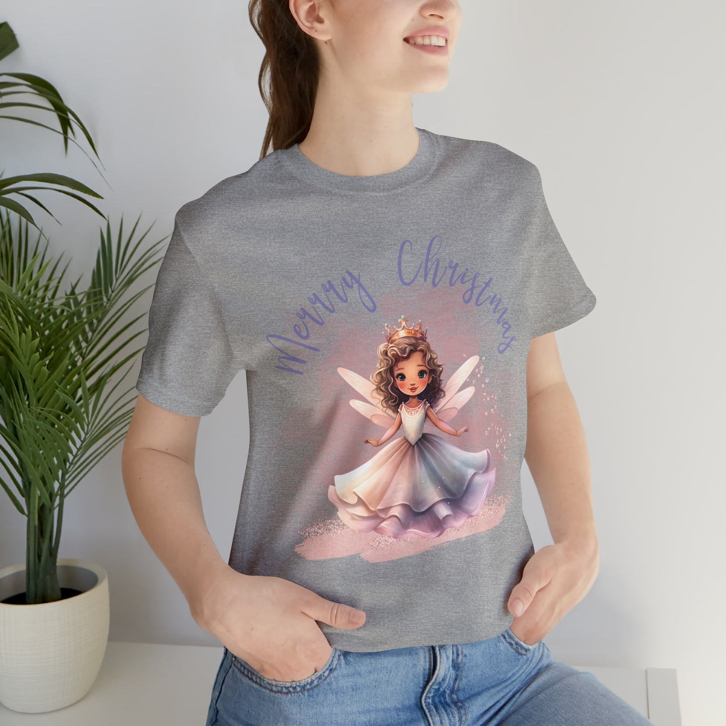 Unisex Jersey Short Sleeve Tee Christmas, Women's Fairy T-shirt - A0010