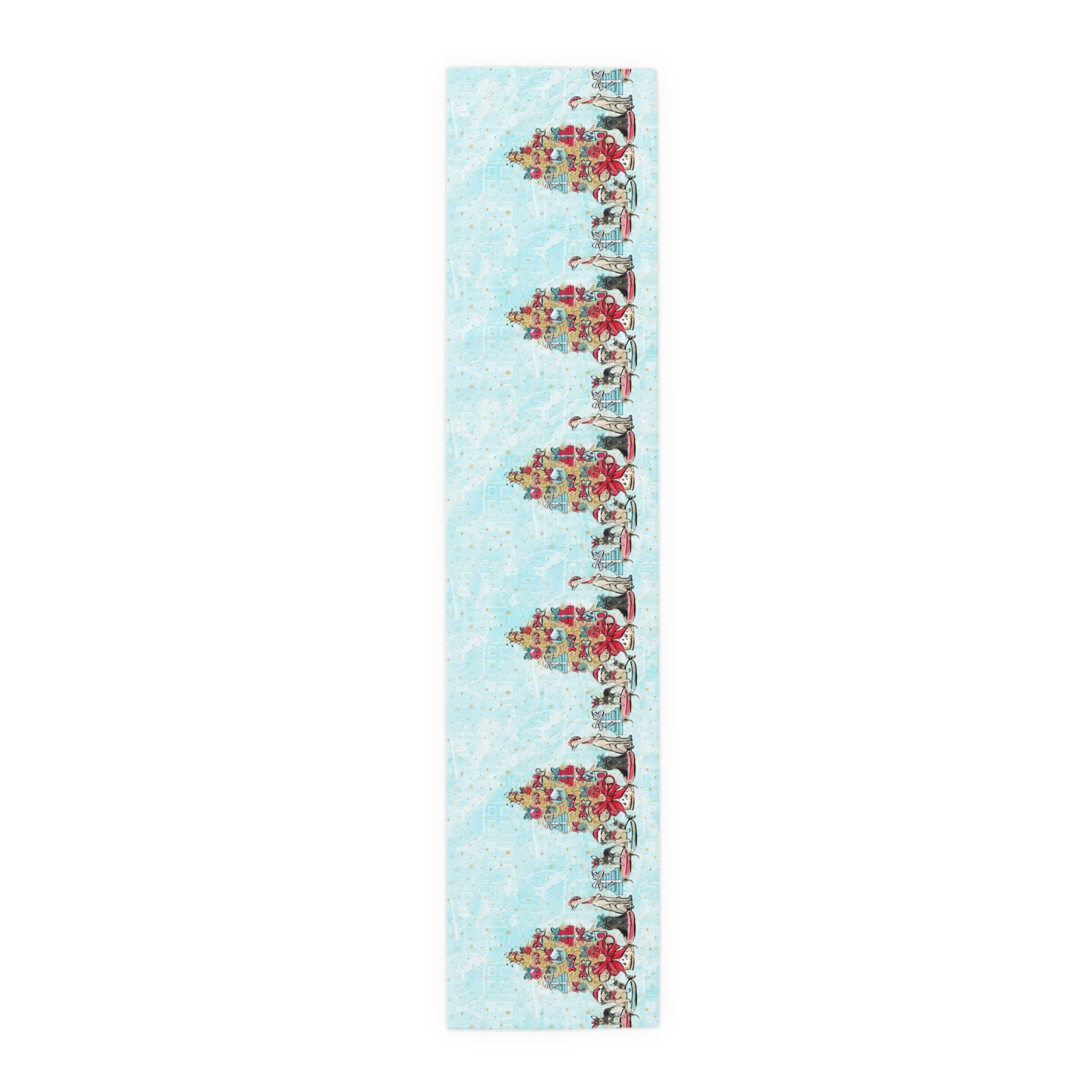 Doggie Christmas, Table Runner, Cotton Twill and Poly Available