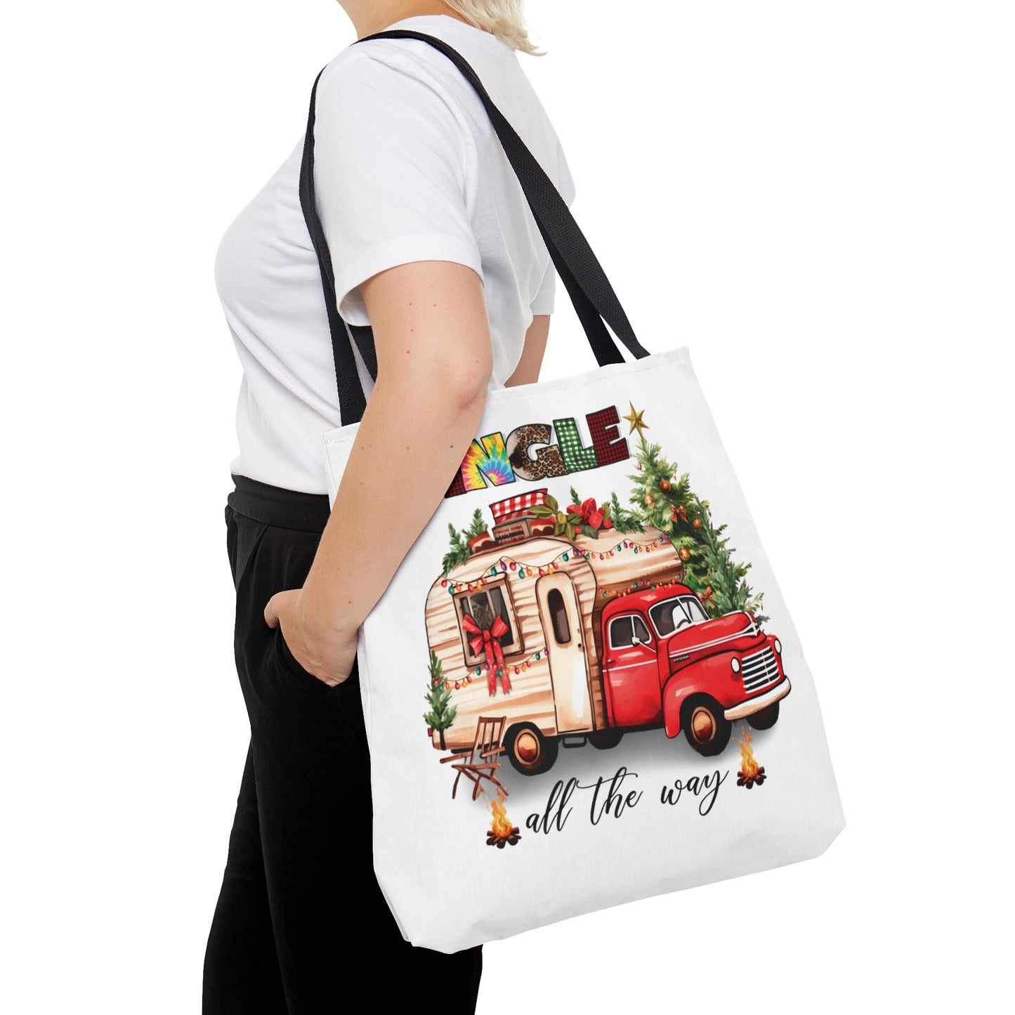 Tote Bag, Christmas, Camper