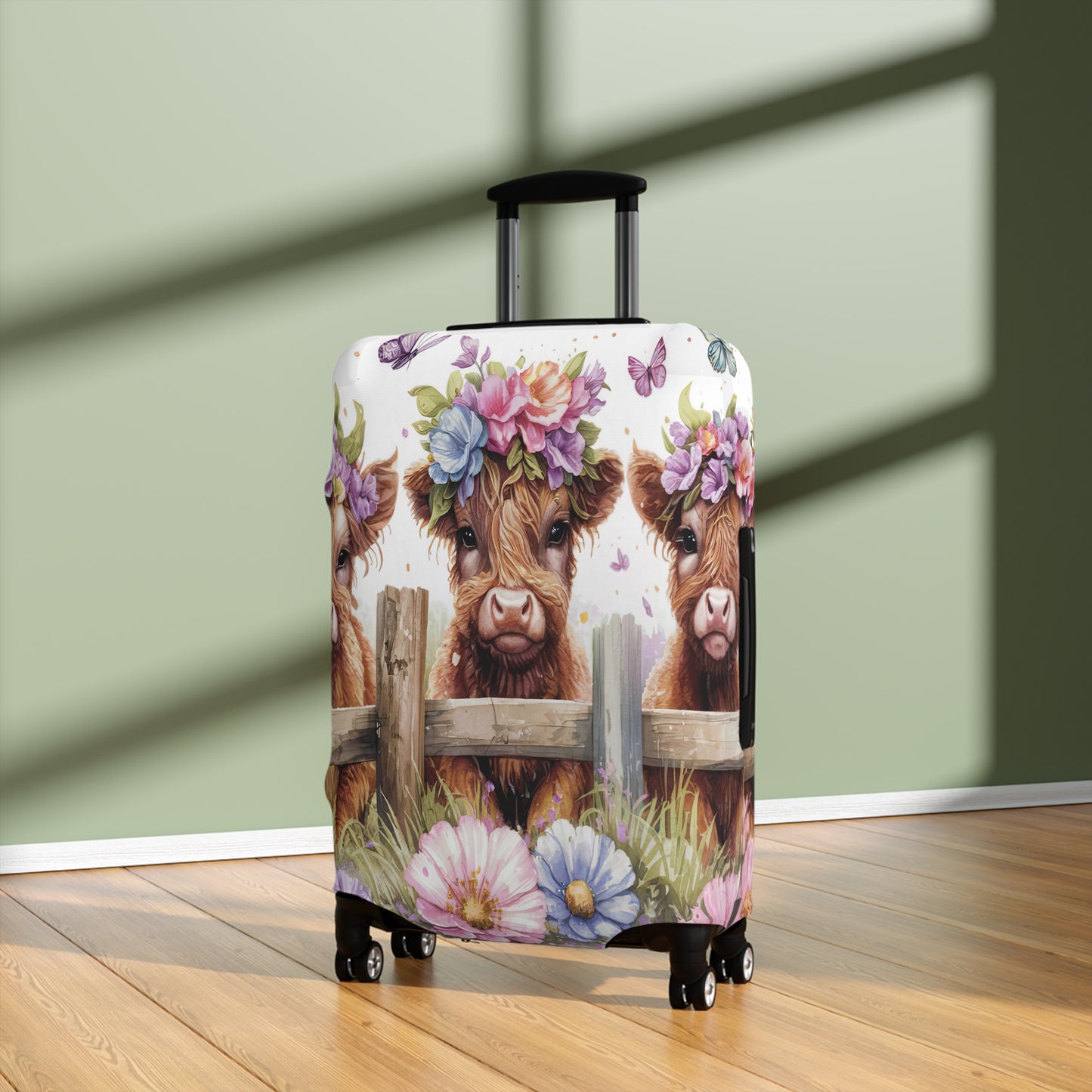 Luggage Cover, Highland Cow, awd-1764