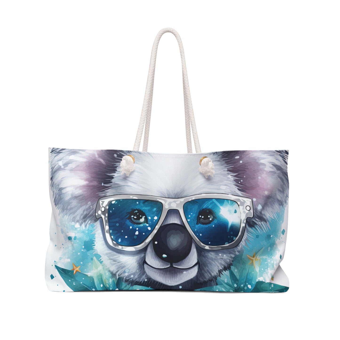 Personalised/Non-Personalised Weekender Bag, Koala, Large Weekender Bag, Beach Bag, Book Bag