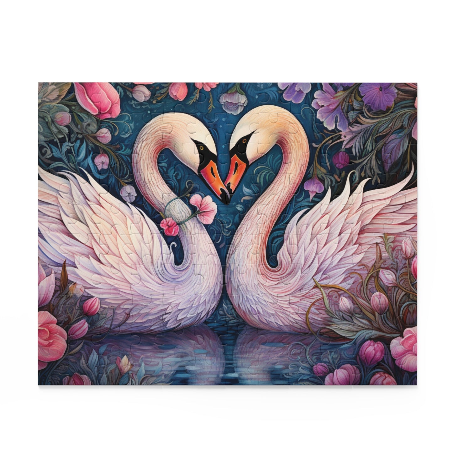 Personalised/Non-Personalised Puzzle, Swan (120, 252, 500-Piece)