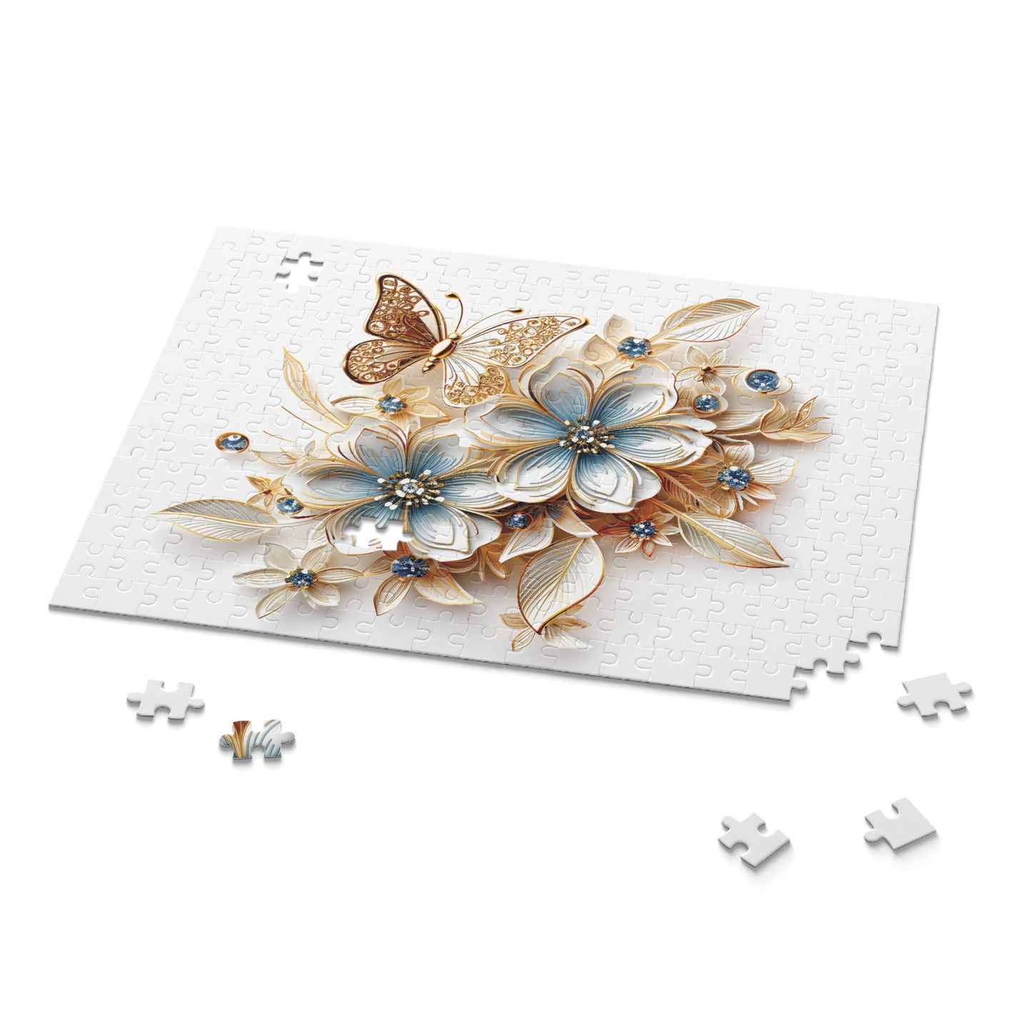 Personalised/Non-Personalised Puzzle, Floral (120, 252, 500-Piece)