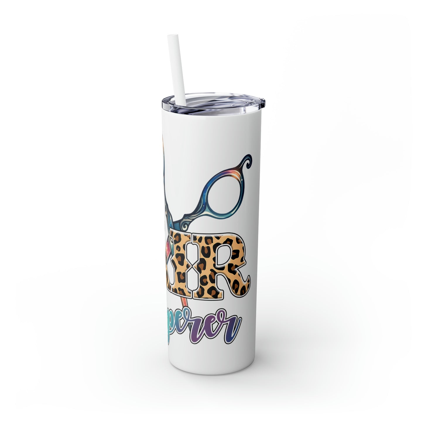 Skinny Tumbler with Straw, 20oz, Hairdresser, The Hair Whisperer, awd-1067