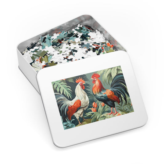 Jigsaw Puzzle, Chicken/Rooster, Personalised/Non-Personalised (30, 110, 252, 500,1000-Piece)