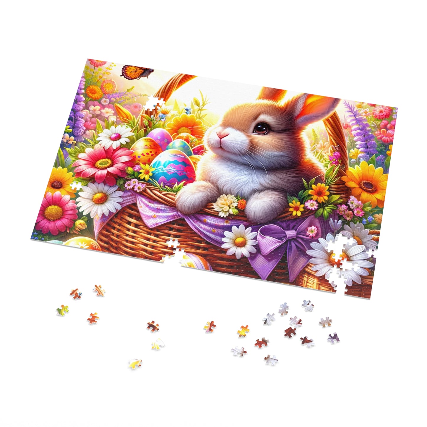 Puzzle, Easter, Rabbit, Personalised/Non-Personalised (30, 110, 252, 500,1000-Piece) awd-617