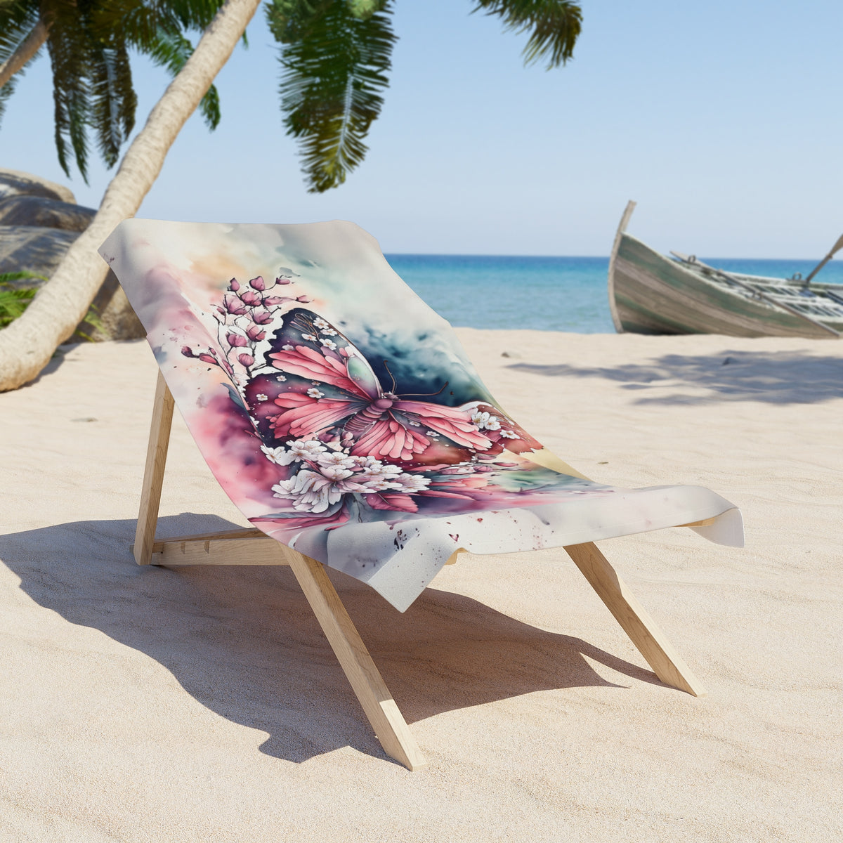 Beach Towel, Butterfly Dreams, Polycotton Towel, 2 sizes Available