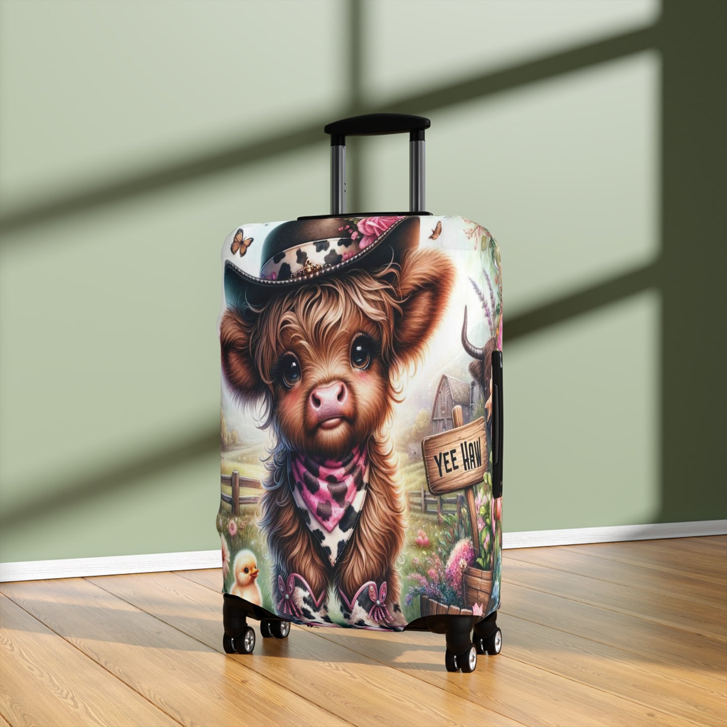 Luggage Cover, Highland Cow, Country and Western, awd-1419