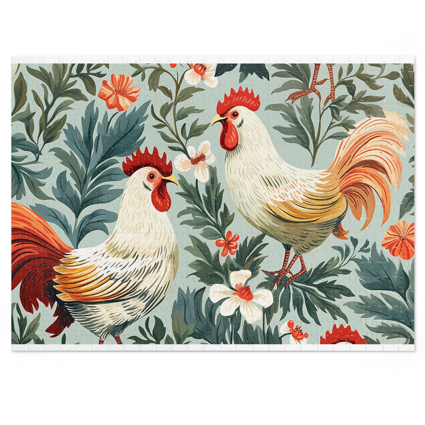 Jigsaw Puzzle, Chicken/Rooster, Personalised/Non-Personalised (30, 110, 252, 500,1000-Piece)