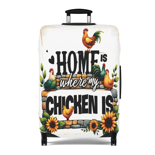 Luggage Cover, Chicken, Home is where my Chicken is, awd-1261