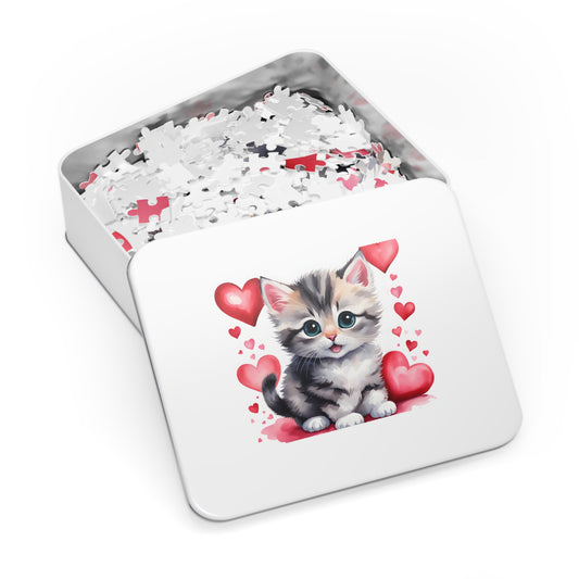 Jigsaw Puzzle, Cat, Personalised/Non-Personalised (30, 110, 252, 500,1000-Piece)