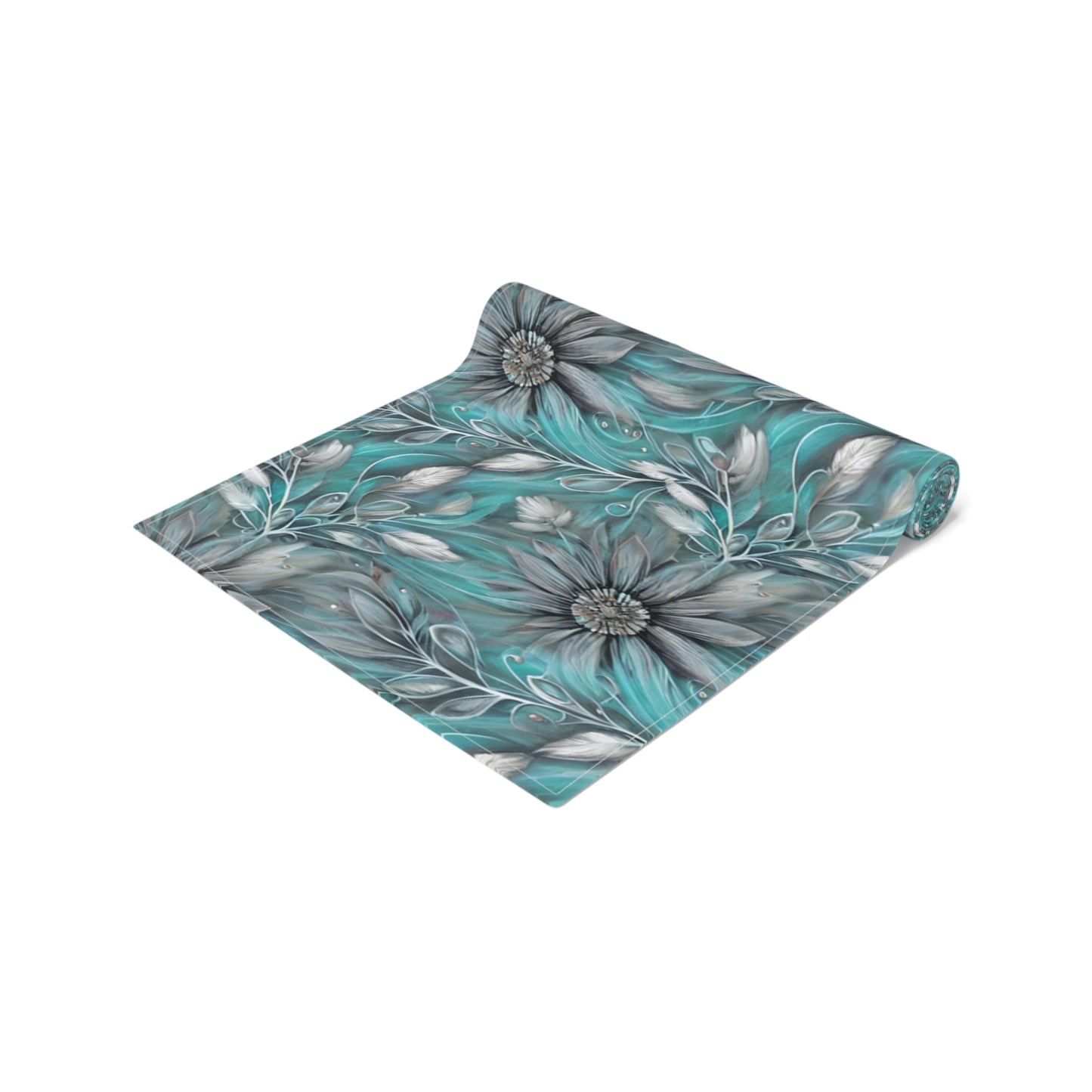 Floral Table Runner, Cotton Twill and Poly Available