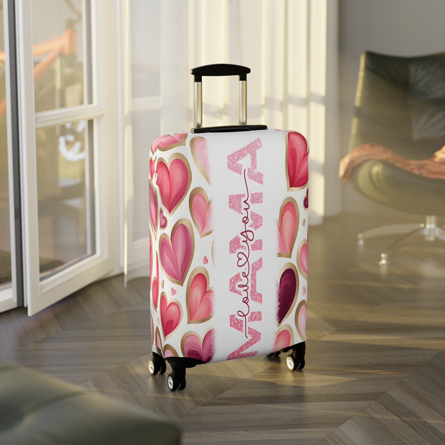 Luggage Cover, Hearts Mama, awd-1441