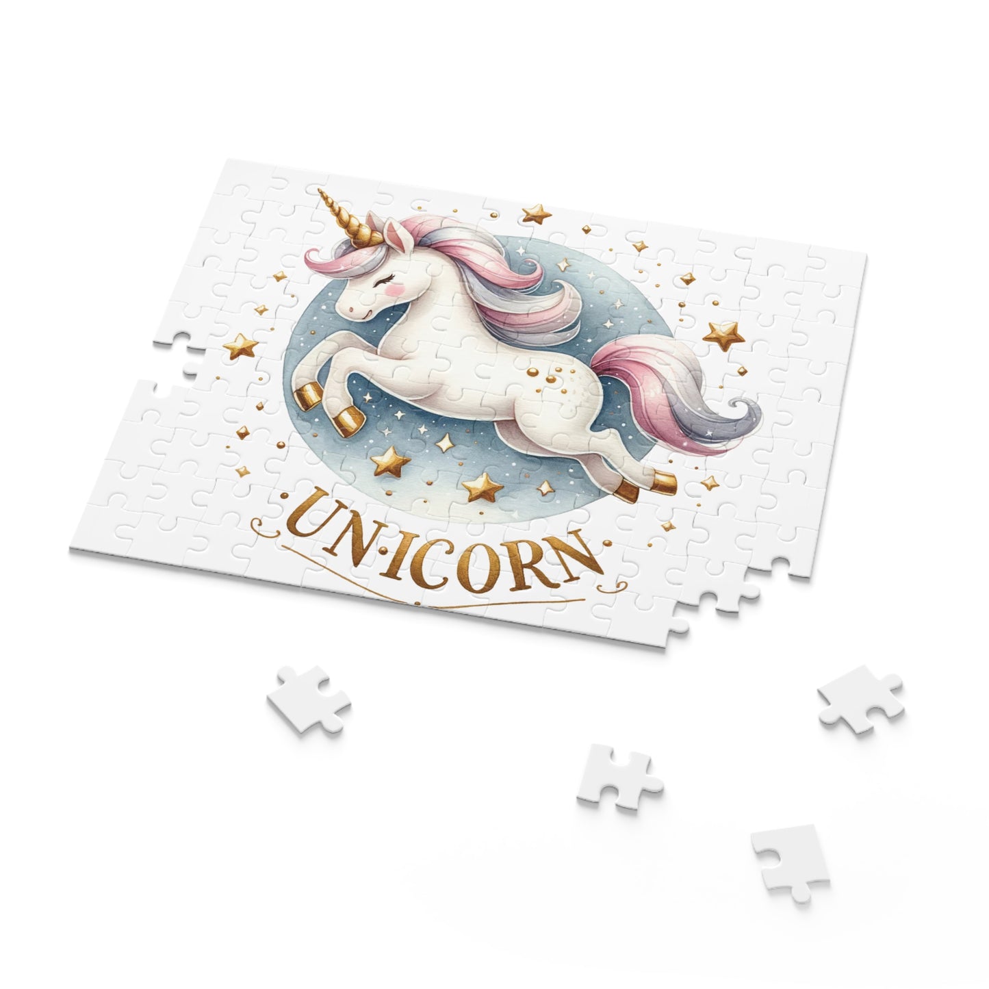 Personalised/Non-Personalised Puzzle, Unicorn (120, 252, 500-Piece)