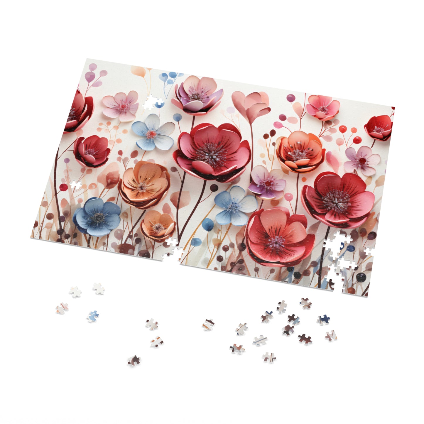 Puzzle, Floral, Wildflowers, Personalised/Non-Personalised (30, 110, 252, 500,1000-Piece) awd-654