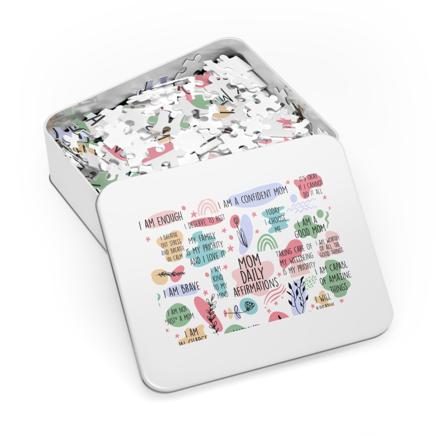 Jigsaw Puzzle in Tin, Affirmations, Mom Personalised/Non-Personalised, awd-1372