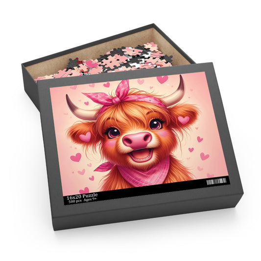 Puzzle, Highland Cow  (120, 252, 500-Piece) awd-616