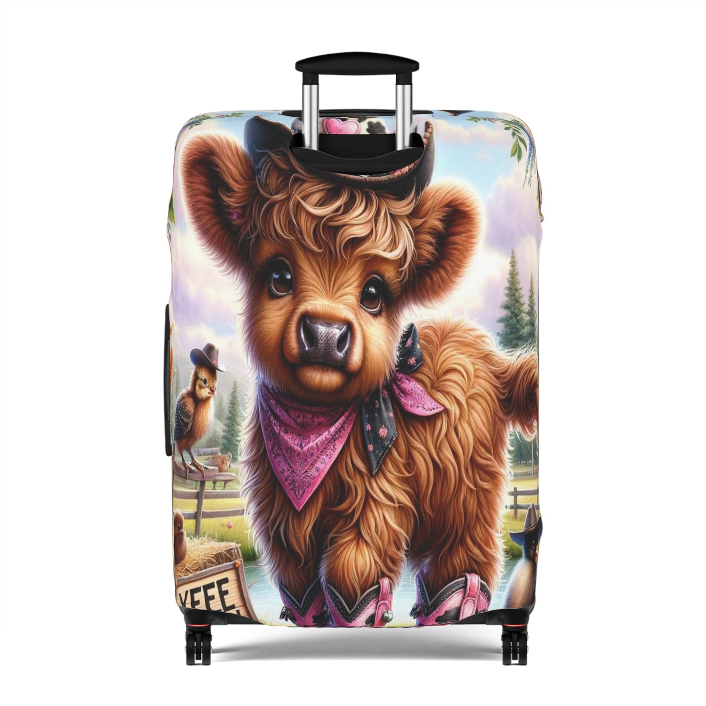 Luggage Cover, Highland Cow, Country and Western, awd-1417