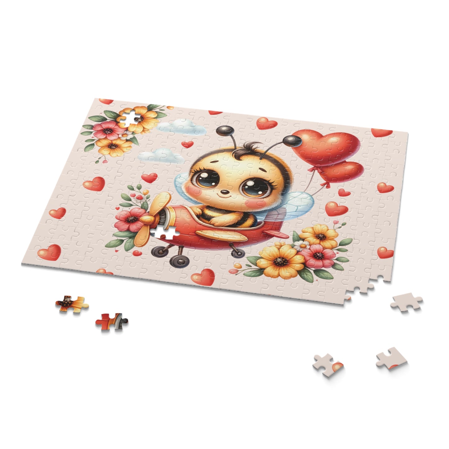 Personalised/Non-Personalised Puzzle, Bee in Plane (120, 252, 500-Piece)