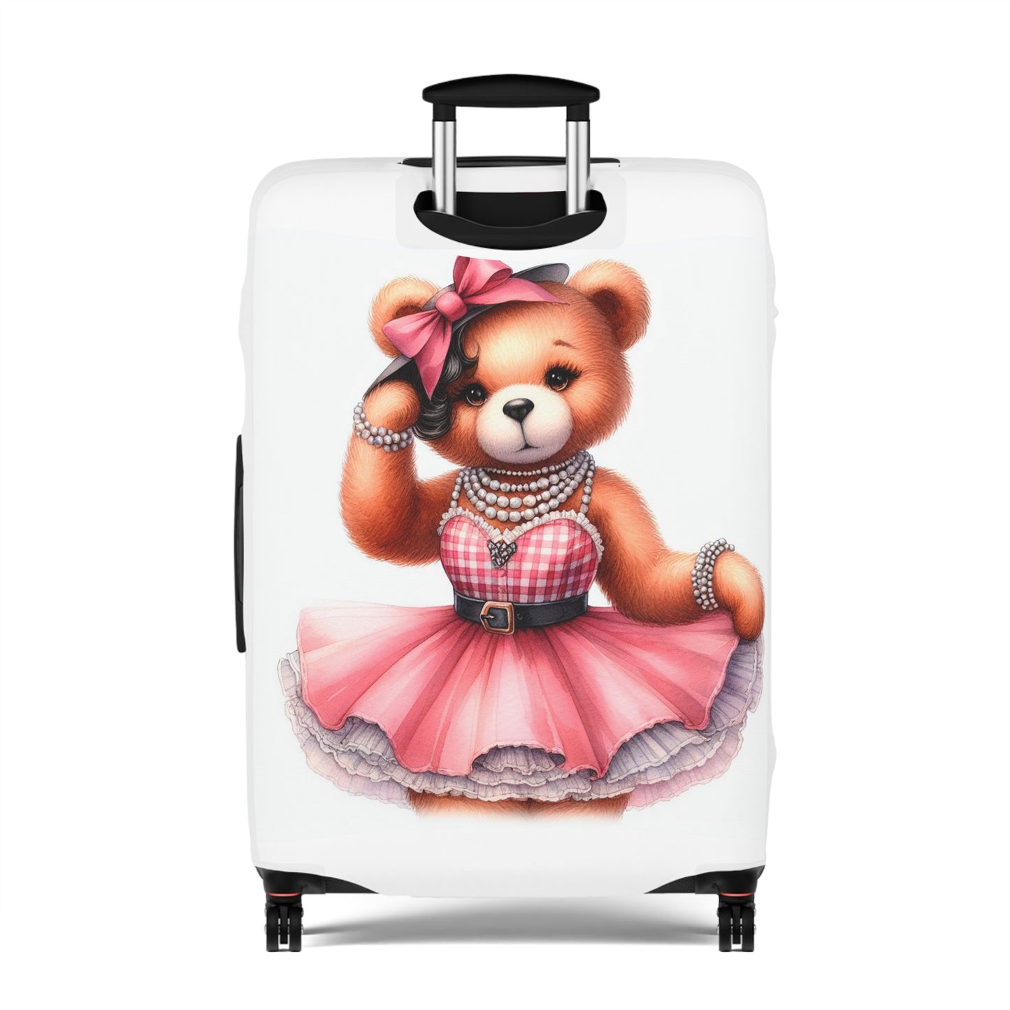 Luggage Cover, Rockabilly, Teddy Bear, awd-4033