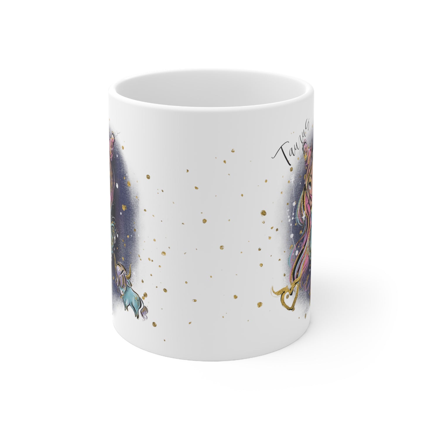 Personalised/Non Personalised Zodiac Sign, Taurus, Ceramic Mug 11oz