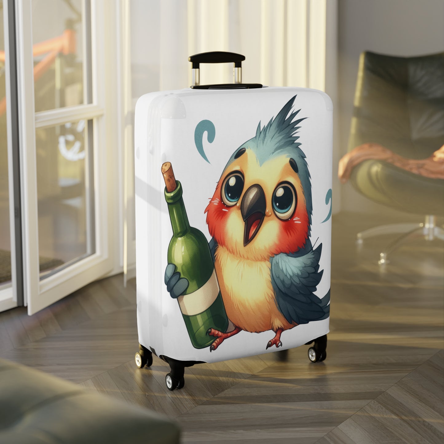 Luggage Cover, Cute Bird, awd-1645