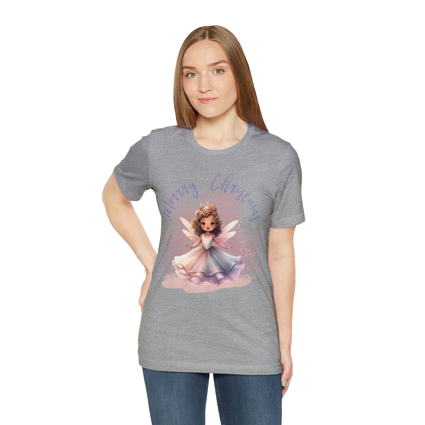 Unisex Jersey Short Sleeve Tee Christmas, Women's Fairy T-shirt - A0010