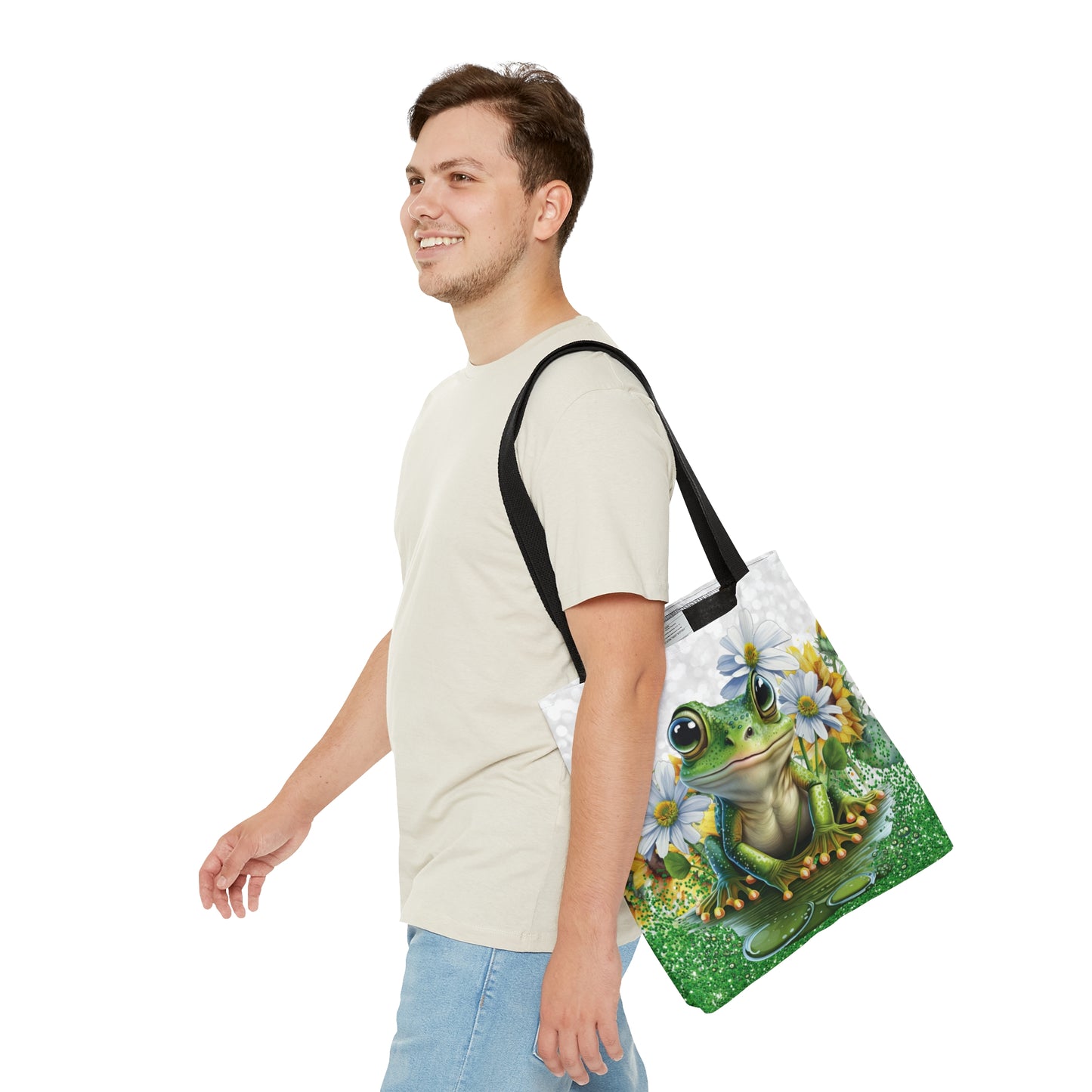 Personalised/Non-Personalised Tote Bag, Frog, Tote bag