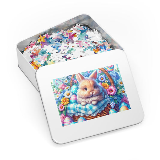 Puzzle, Easter, Rabbit, Personalised/Non-Personalised (30, 110, 252, 500,1000-Piece) awd-622