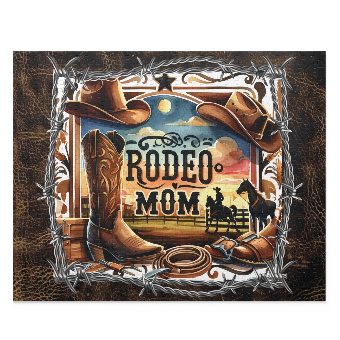 Puzzle, Western, Rodeo Mom  (120, 252, 500-Piece) awd-610