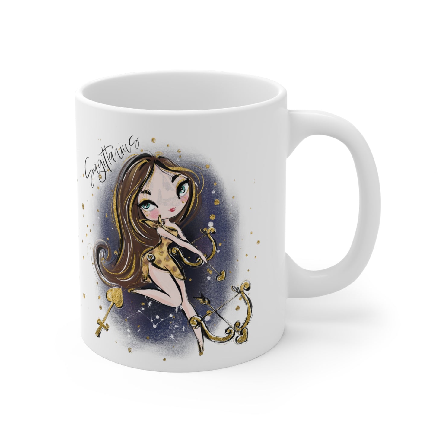 Zodiac Sign, Sagittarius, Ceramic Mug 11oz