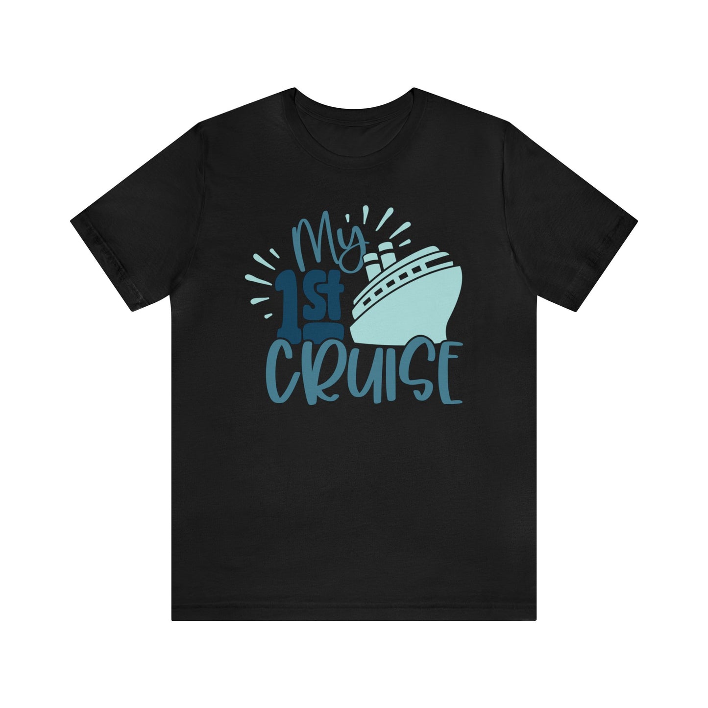 Unisex Adults Jersey Short Sleeve Tee, Cruise Tee, It's My First Cruise, 100% Cotton, Light Fabric 142 g/m²