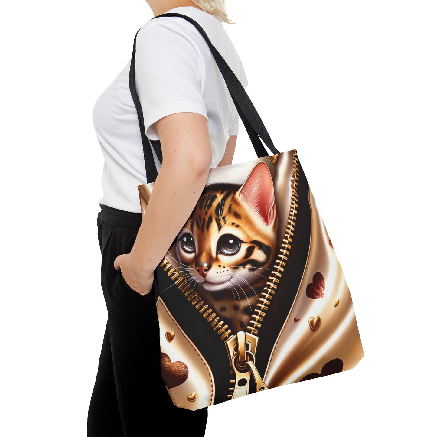 Tote Bag, Cat, Personalised/Non-Personalised Tote bag