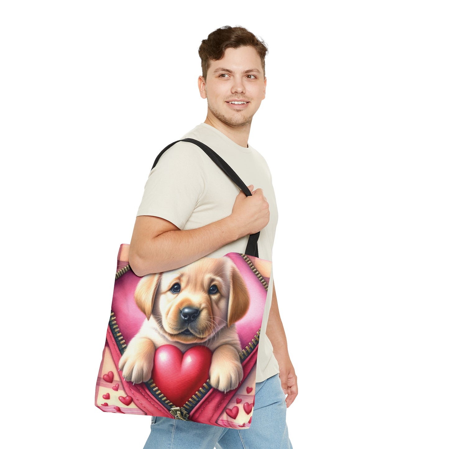 Tote Bag, Cute Dog, Personalised/Non-Personalised Tote bag