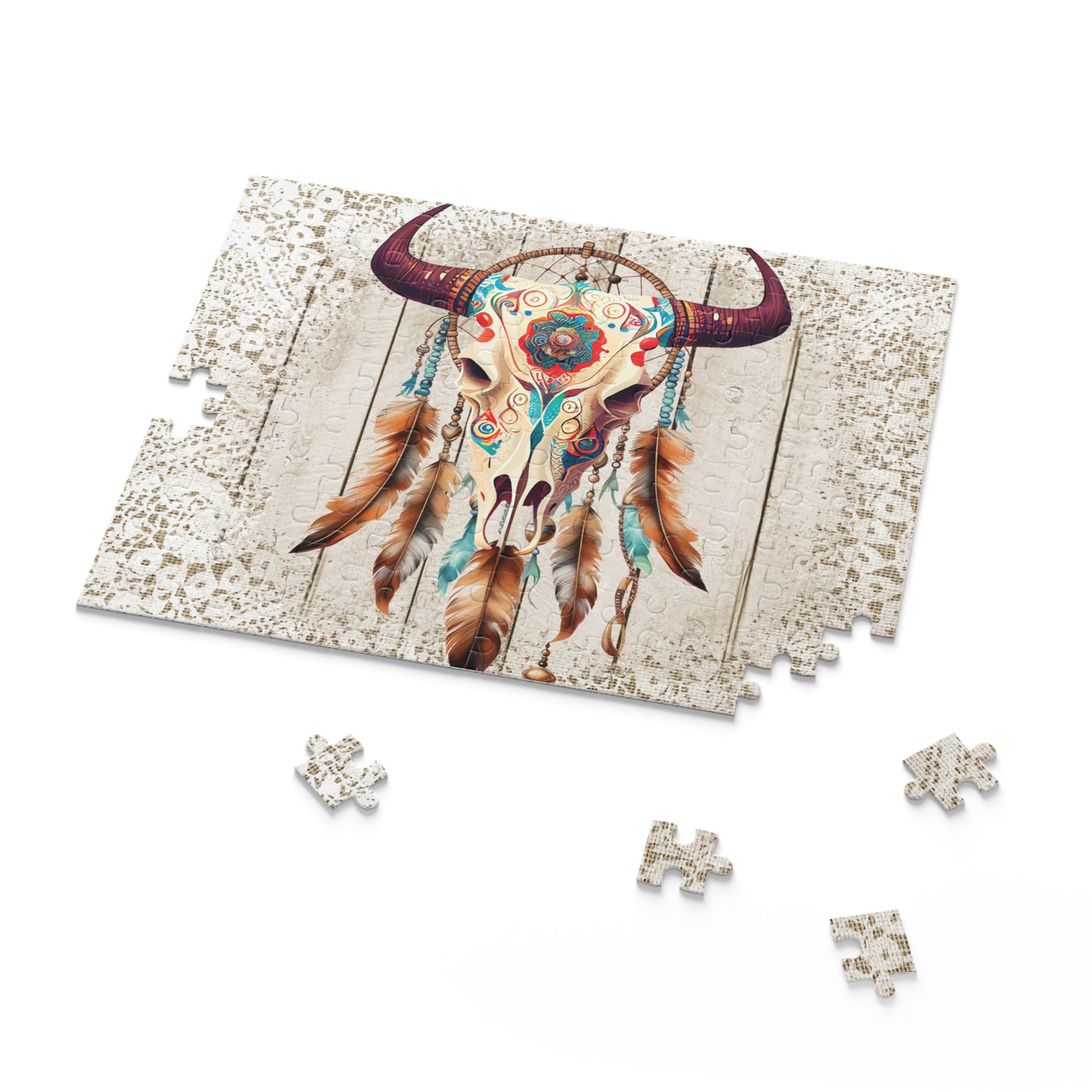 Personalised/Non-Personalised Puzzle, Skull (120, 252, 500-Piece)