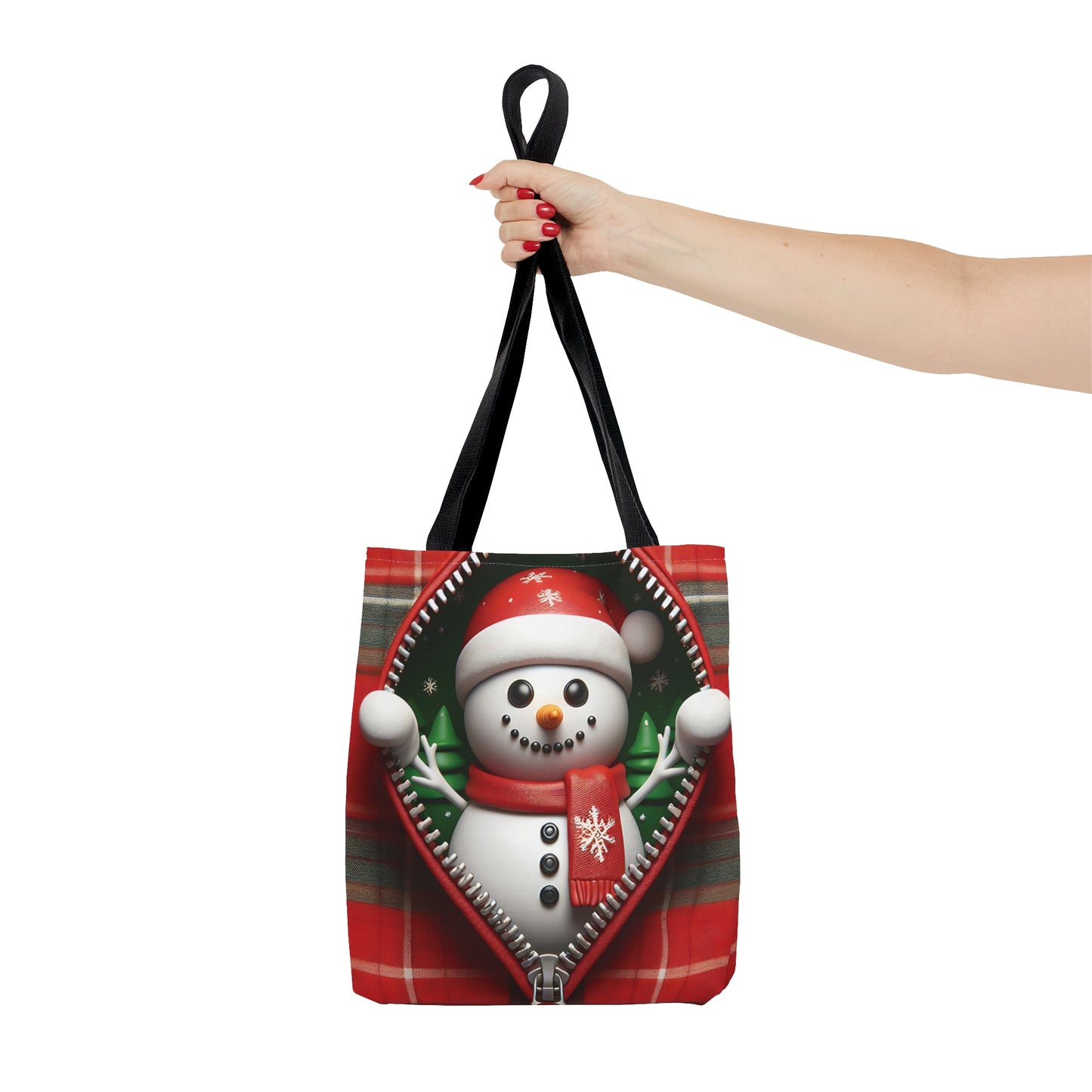 Tote Bag, Christmas, Snowman, Personalised/Non-Personalised Tote bag