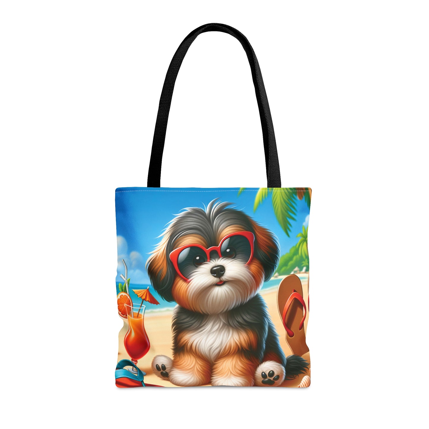 Tote Bag, Dog on Beach, Havanese, Tote bag, awd-1215