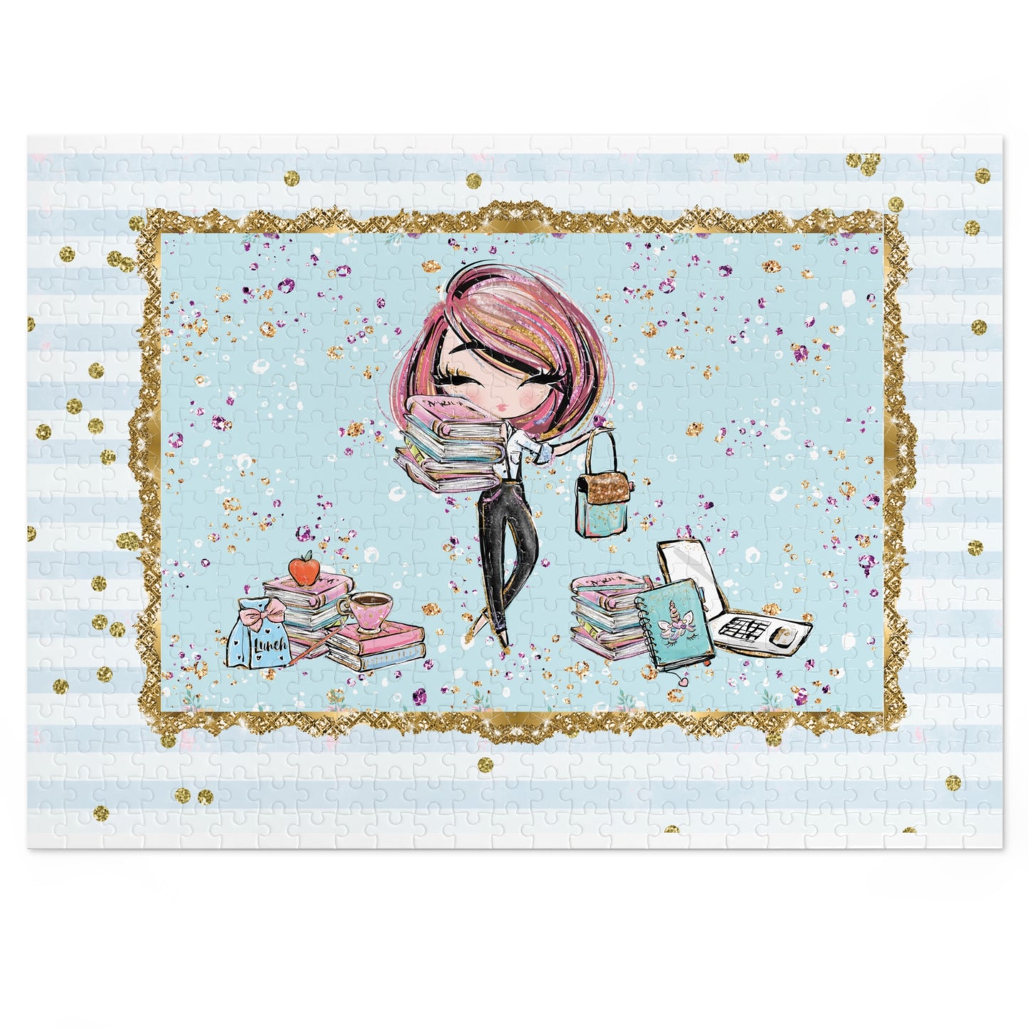 Jigsaw Puzzle, Teacher, Personalised/Non-Personalised (30, 110, 252, 500,1000-Piece)