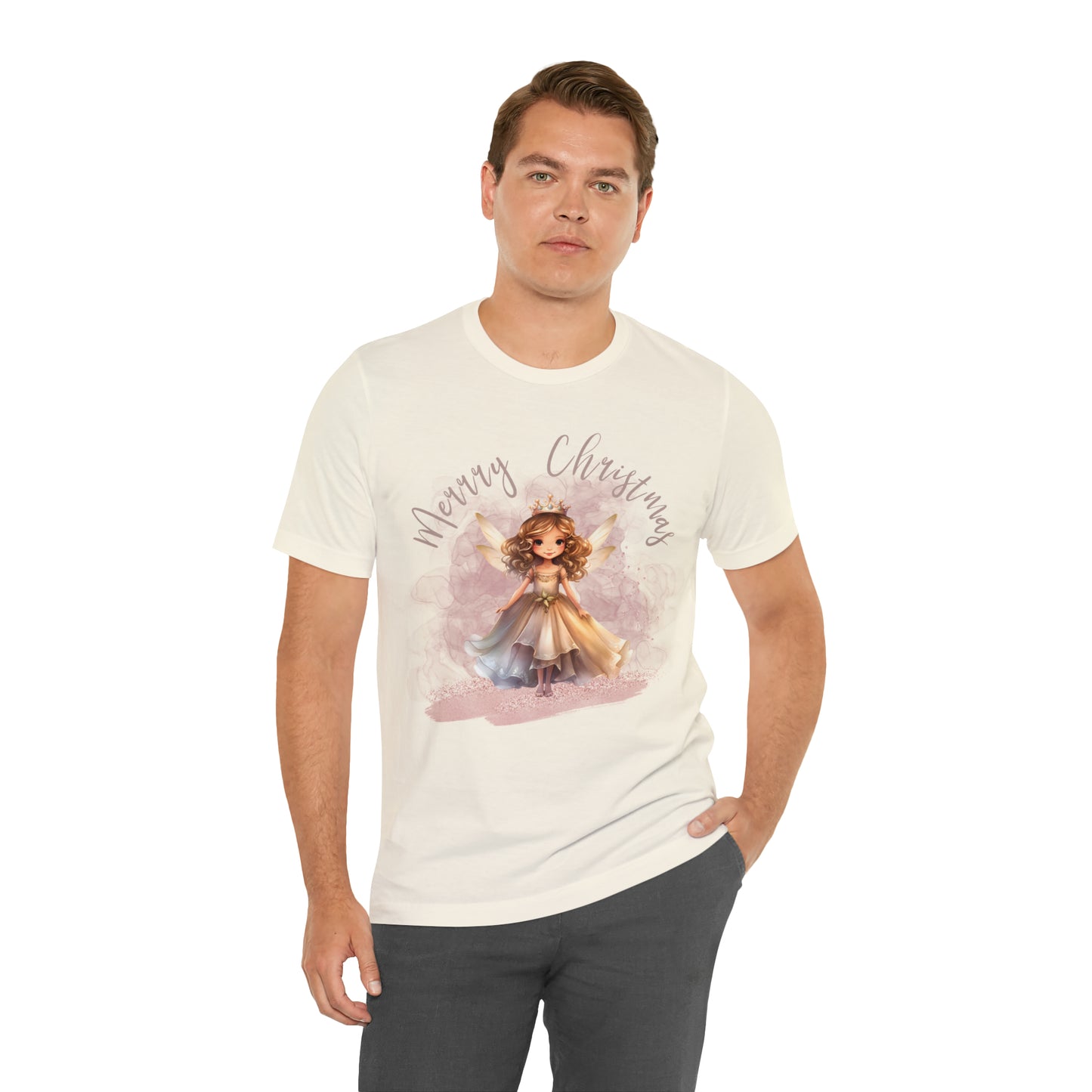 Unisex Jersey Short Sleeve Tee Christmas, Women's Fairy T-shirt -A00004