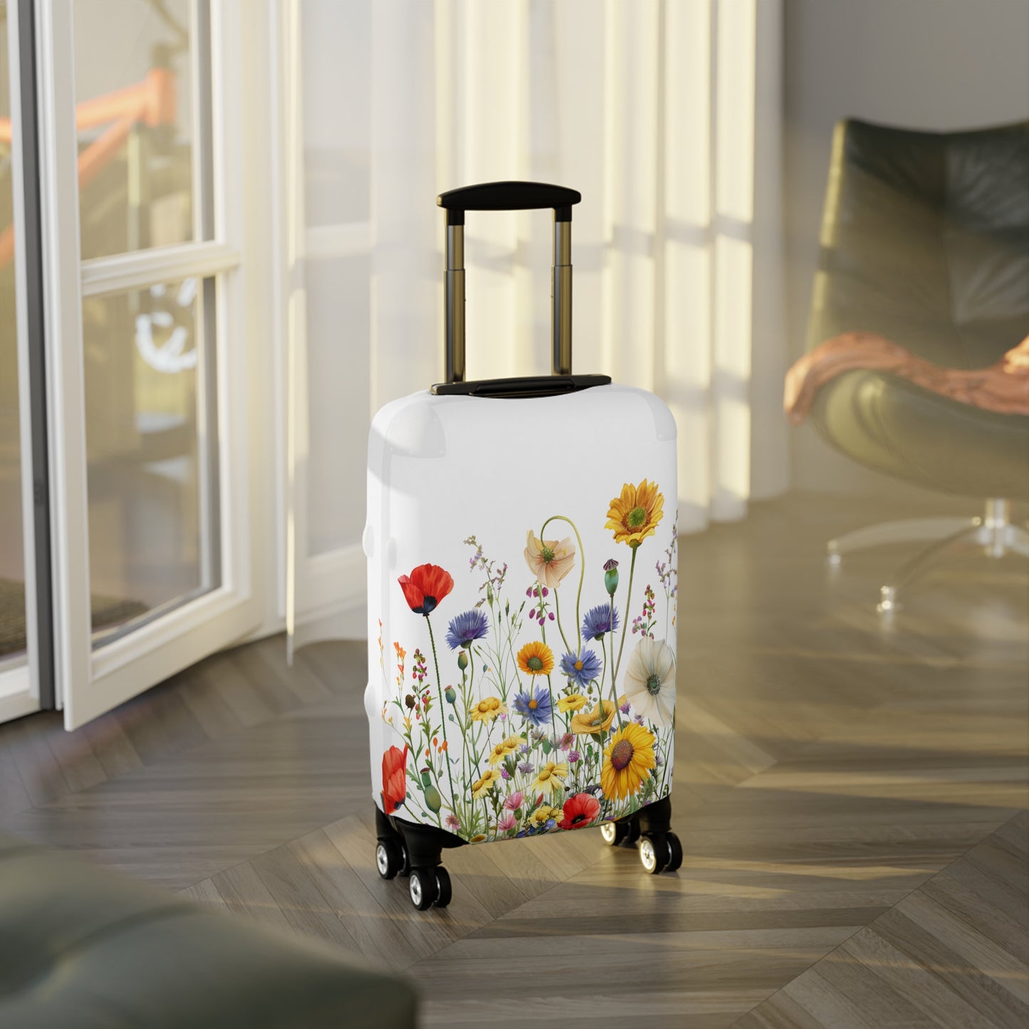 Luggage Cover, Floral, Wildflowers, awd-3044