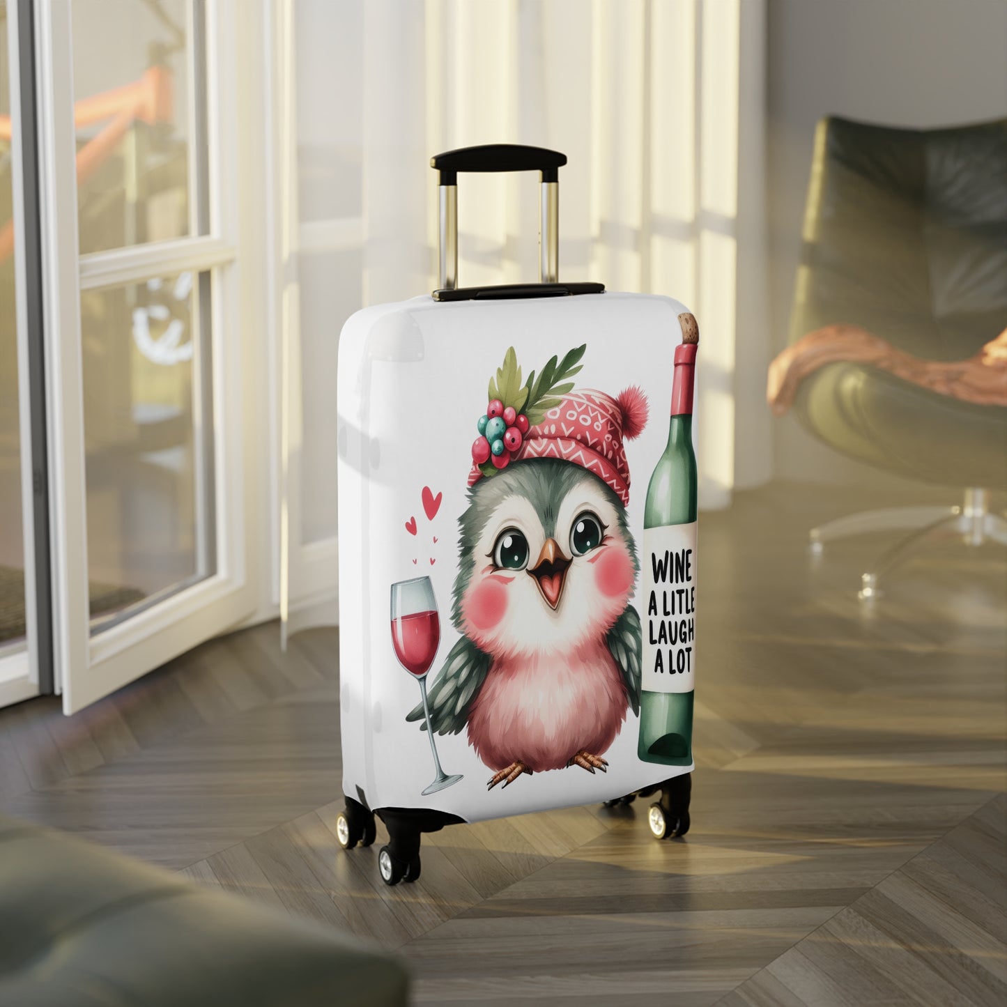 Luggage Cover, Cute Bird, awd-1647