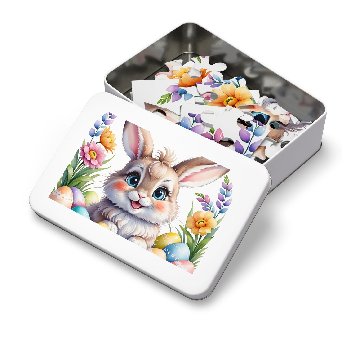 Puzzle, Easter, Rabbit, Personalised/Non-Personalised (30, 110, 252, 500,1000-Piece) awd-653