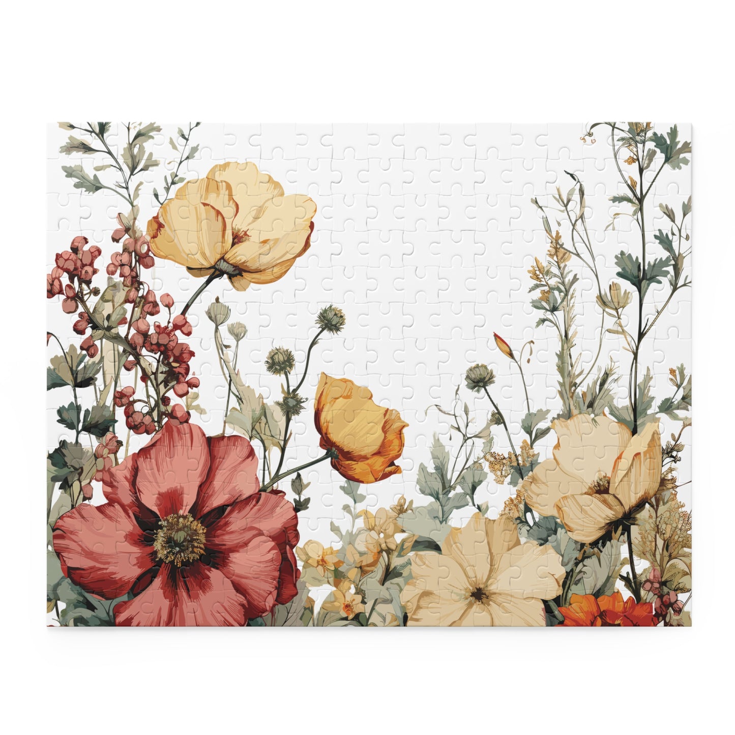 Personalised/Non-Personalised Puzzle, Floral (120, 252, 500-Piece)