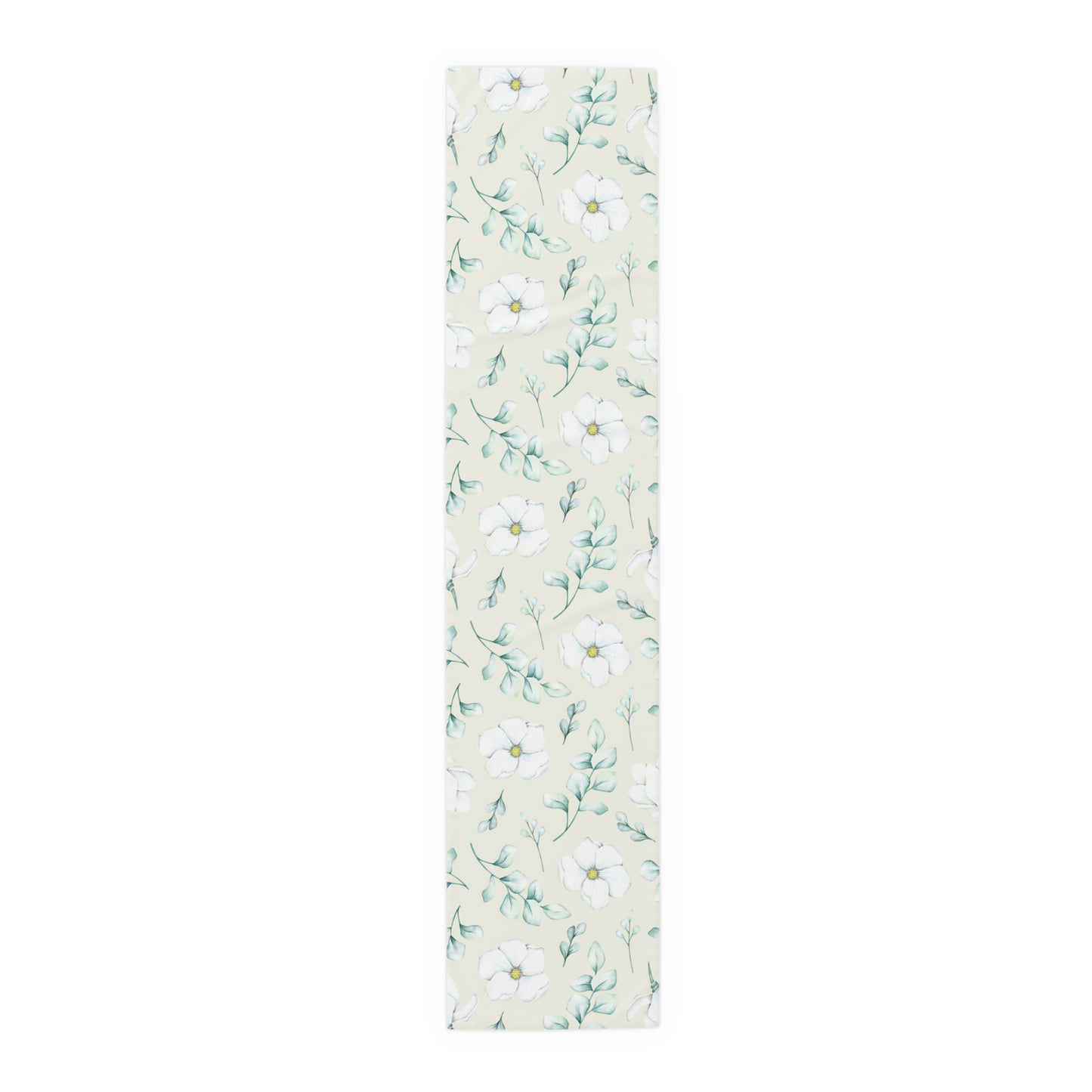 Floral Table Runner, Cotton Twill and Poly Available